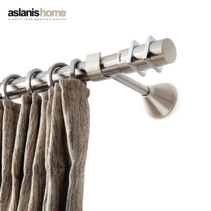 Inox κουρτινόξυλο Spirala Φ25 160cm by Aslanis