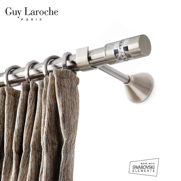 Inox κουρτινόξυλο Sugar Φ25 160cm με Swarovski Strass by Guy Laroche Inox κουρτινόξυλο Sugar Φ25 160cm με Swarovski Strass by Guy Laroche