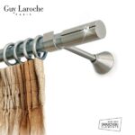 Inox κουρτινόξυλο Bianco Φ25 160cm με Swarovski Strass by Guy Laroche