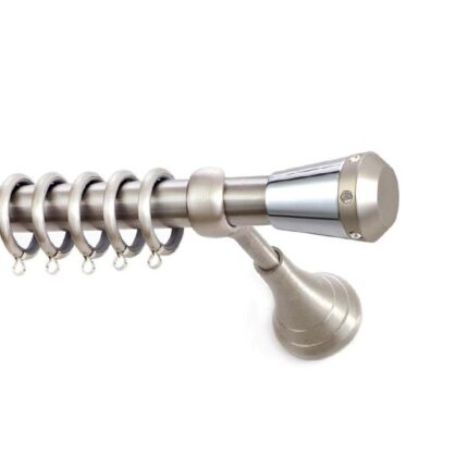 Inox κουρτινόξυλο S5 Φ25 160cm