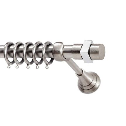 Inox κουρτινόξυλο S11 Φ25 160cm