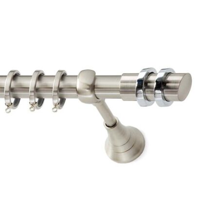 Inox κουρτινόξυλο S12 Φ25 160cm