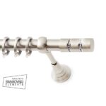 Inox Κουρτινόξυλο S18 Φ25 160cm με Swarovski Strass