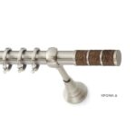 Inox κουρτινόξυλο S19 Φ25 160cm