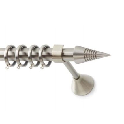Inox Κουρτινόξυλο Grey Φ25 160cm
