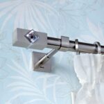 Inox κουρτινόξυλο Caldera Crystal Φ25 160cm με Swarovski by Aslanis