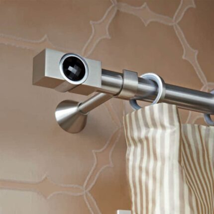 Inox κουρτινόξυλο Movie Crystal Φ30 160cm με Swarovski by Aslanis