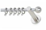 Inox Κουρτινόξυλο Ball Polo Νικελ ματ Φ10