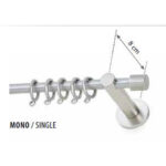 Inox Κουρτινόξυλο Cono Polo Νικελ ματ Φ10 - Image 2