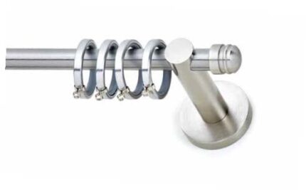 Inox Κουρτινόξυλο Tapo Polo Νικελ ματ Φ16