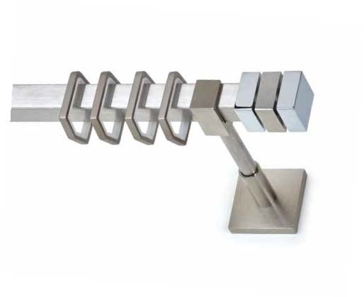 Inox Κουρτινόξυλο Siros Νίκελ Σατινέ Τ20 160cm Inox Κουρτινόξυλο Siros Νίκελ Σατινέ Τ20 160cm