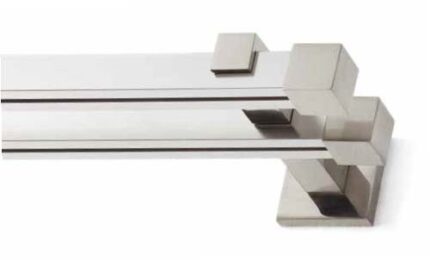 Inox Κουρτινόξυλο Madison Double Τ20 160cm
