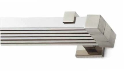 Inox Κουρτινόξυλο Madison Triple Τ20 160cm