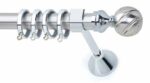 Inox Κουρτινόξυλο Ilussion Φ25 160cm