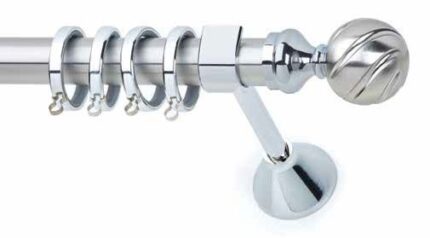 Inox Κουρτινόξυλο Ilussion Φ25 160cm