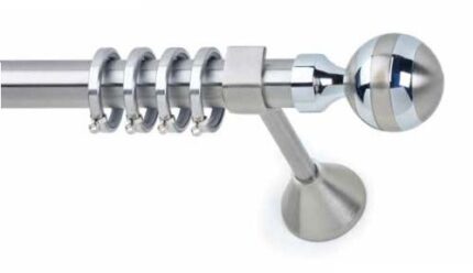 Inox Κουρτινόξυλο Iso Φ25 160cm