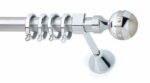 Inox Κουρτινόξυλο Iso Strass με Swarovski Φ25 160cm