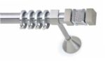 Inox Κουρτινόξυλο Leader Strass με Swarovski Φ25 160cm