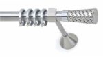 Inox Κουρτινόξυλο Panama με Swarovski Φ25 160cm