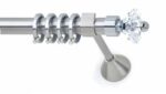 Inox Κουρτινόξυλο Philosophy με Swarovski Φ25 160cm