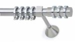 Inox Κουρτινόξυλο Snake  Φ25 160cm
