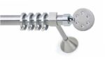 Inox Κουρτινόξυλο Star με Swarovski Φ25 160cm