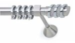 Inox Κουρτινόξυλο Status Strass με Swarovski Φ25 160cm