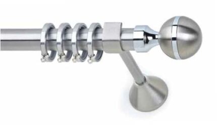 Inox Κουρτινόξυλο Venere Φ25 160cm