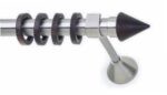 Inox Κουρτινόξυλο MABA WOOD Βένγκε-Μελί Φ25 160cm