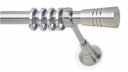 Inox κουρτινόξυλο S24 Φ25 160cm
