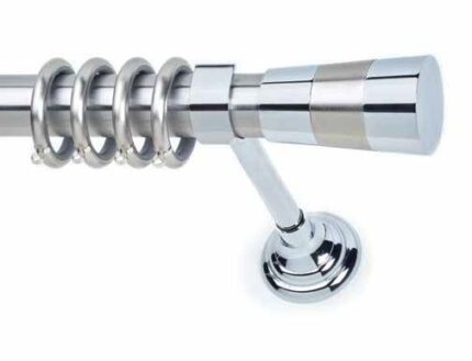 Inox κουρτινόξυλο Flato Φ35 160cm