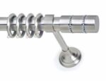 Inox κουρτινόξυλο Paros Strass με Swarovski Φ35 160cm