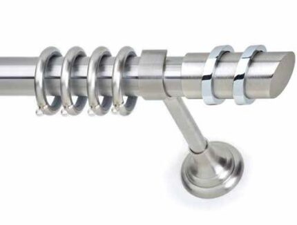 Inox κουρτινόξυλο S12 Φ35 160cm