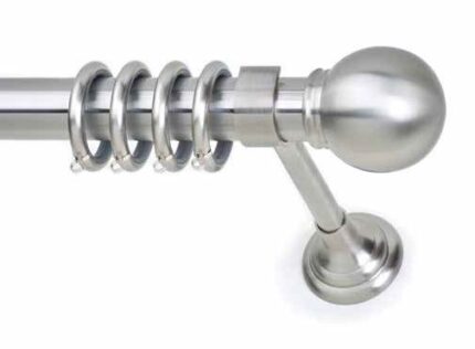 Inox κουρτινόξυλο Sfera Φ35 160cm