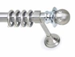 Inox κουρτινόξυλο Sofia Strass με Swarovski Φ35 160cm