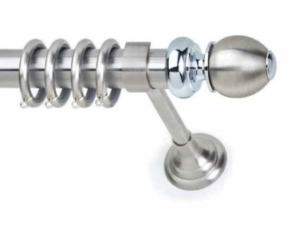 Inox κουρτινόξυλο Spazio Φ35 160cm