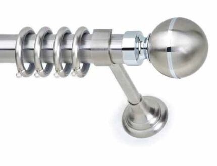 Inox κουρτινόξυλο Venere Φ35 160cm