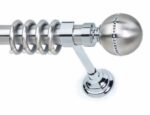 Inox κουρτινόξυλο Venere Strass με Swarovski Φ35 160cm