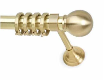 Inox κουρτινόξυλο Sfera Φ35 Χρυσό Σατινέ 160cm