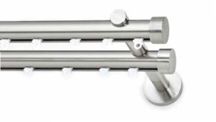 Μεταλλικό Κουρτινόξυλο ILIOS Tapo Double Φ25 160cm