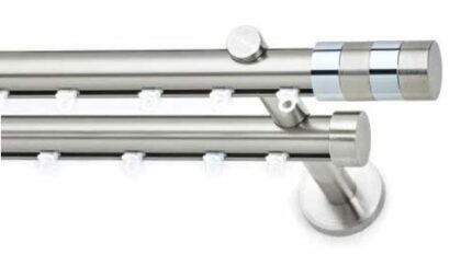 Μεταλλικό Κουρτινόξυλο ILIOS Victoria Double Φ25 160cm