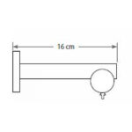 Μεταλλικό Κουρτινόξυλο ILIOS S1 Φ25 160cm - Image 2