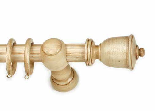 Κουρτινόξυλο ξύλινο στρογγυλό Trulo Avorio Anartisi Φ35 160cm Κουρτινόξυλο ξύλινο στρογγυλό Trulo Avorio Anartisi Φ35 160cm