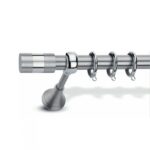 Μεταλλικό Κουρτινόξυλο Enis by Domus Φ25 Inox Monika από 120cm σε 7 διαστάσεις
