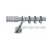 Μεταλλικό Κουρτινόξυλο Enis by Domus Φ25 Inox A5 από 120cm σε 7 διαστάσεις