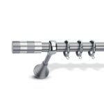 Μεταλλικό Κουρτινόξυλο Enis by Domus Φ25 Inox A4 από 120cm σε 7 διαστάσεις