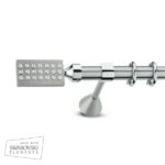 Μεταλλικό Κουρτινόξυλο Enis by Domus Φ25 Inox Antigoni από 120cm σε 7 διαστάσεις