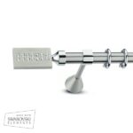 Μεταλλικό Κουρτινόξυλο Enis by Domus  Φ25 Inox Ifigenia από 120cm σε 7 διαστάσεις