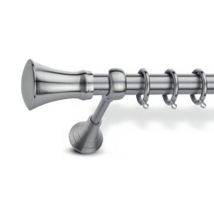 Μεταλλικό Κουρτινόξυλο Enis by Domus  Φ25 Inox Lesvos από 120cm σε 7 διαστάσεις