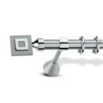 Μεταλλικό Κουρτινόξυλο Enis by Domus Φ25 Inox Parthenos από 120cm σε 7 διαστάσεις